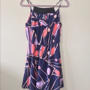 Blue Rain Navy and Coral dress